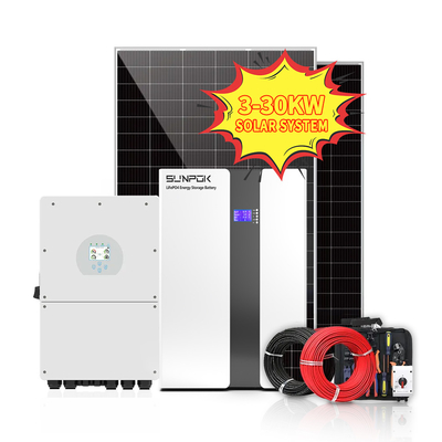 Complete Home Solar Panel System 3KW to 30KW Photovoltaic Energy Power 5KW 6KW 8KW 10KW 20KW 30KW Solar Panels