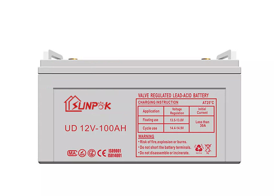UN38.3 Pin gel 12V chu kỳ sâu 100ah 200ah để lưu trữ năng lượng Xe nâng điện RV Boat
