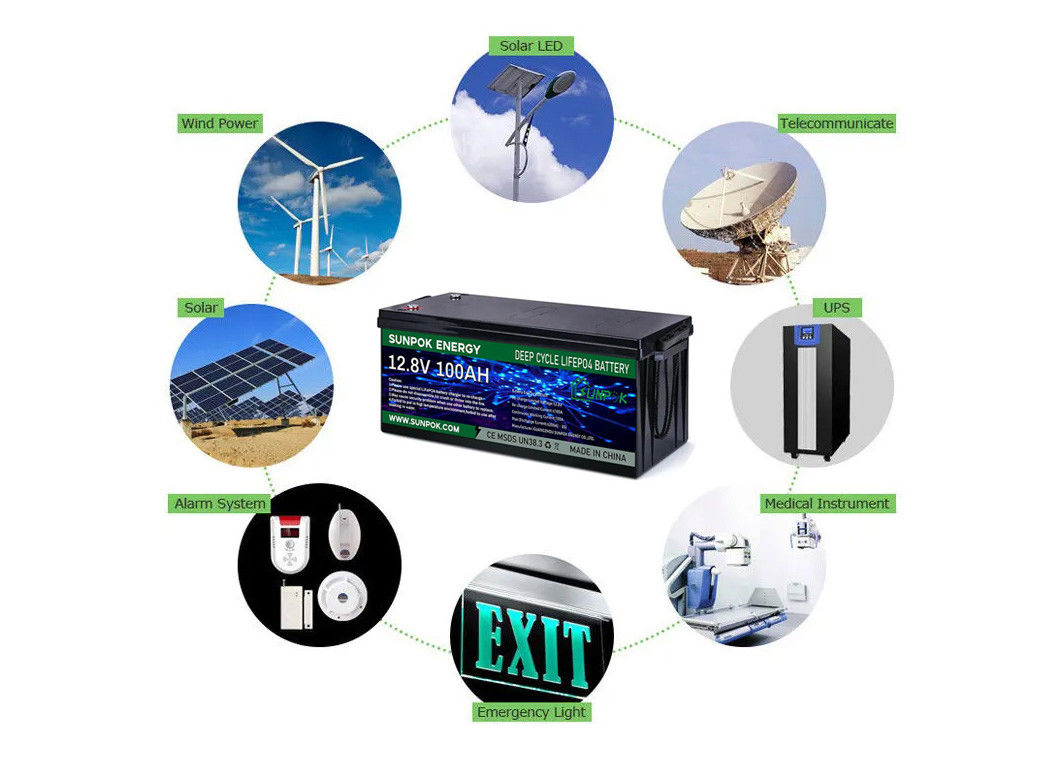Chu kỳ sâu Tuổi thọ dài hơn An toàn Xe chơi gôn 24v 48v 100ah Pin Li-ion Lifepo4
