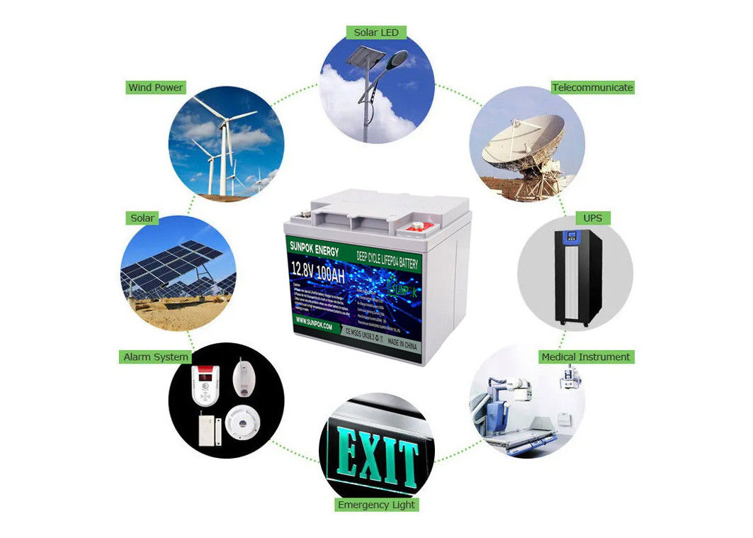 Pin chu kỳ sâu AGM 12 v 24v 50ah 100ah 150ah 200ah Pin chu kỳ sâu LiFePO4