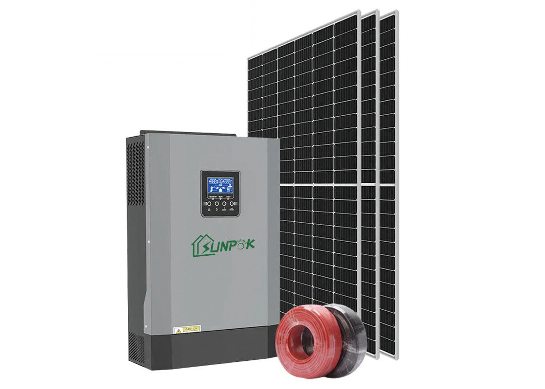 Màn hình LCD Pure Sine Wave Off Grid Biến tần 48v 6kva 6000es với công tắc chuyển