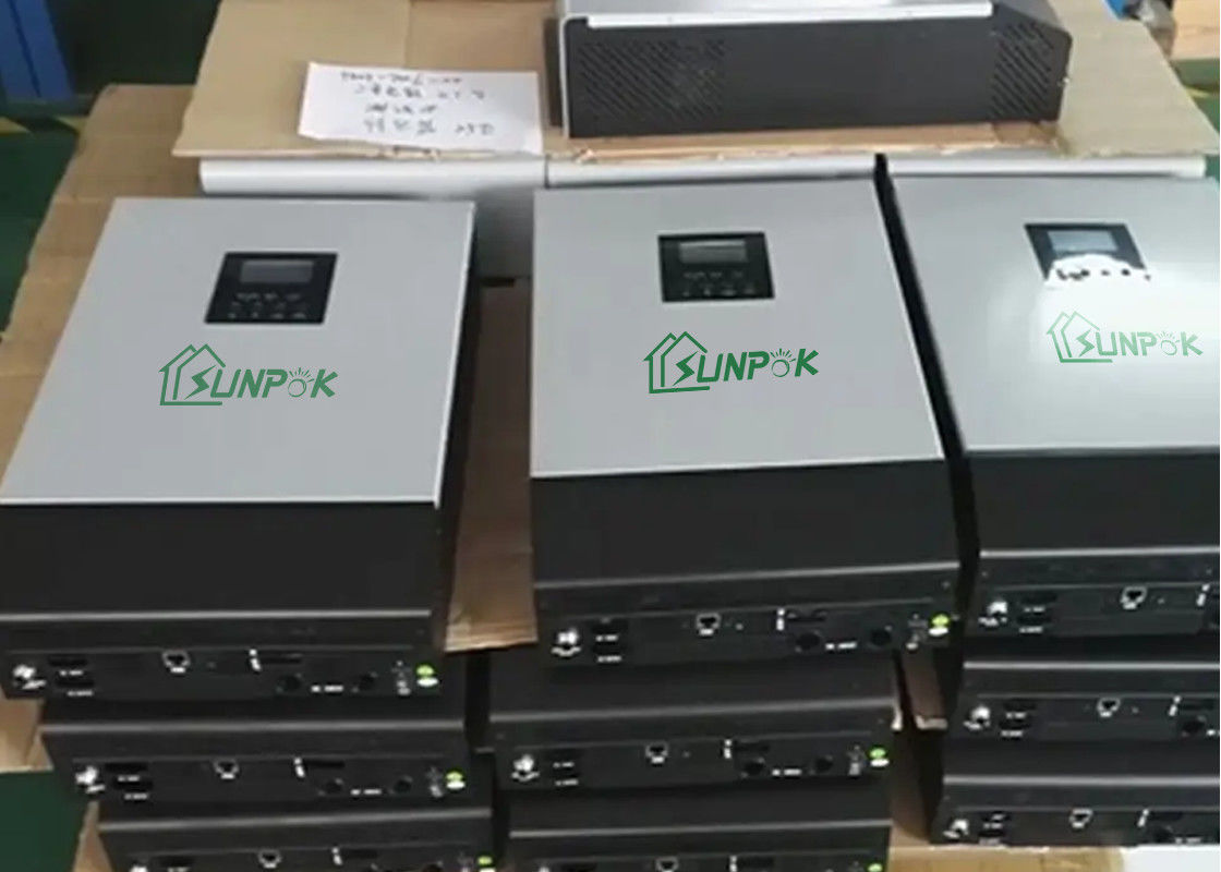 IP32 Off Grid Kích thước biến tần 5kw 8kw 10kw 12kw với bộ điều khiển sạc năng lượng mặt trời Mppt