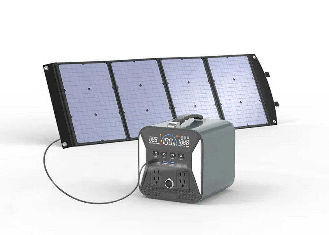 Máy phát điện năng lượng mặt trời 500w 1000w 2000w 220v Pin Lithium Trạm ngân hàng năng lượng mặt trời di động