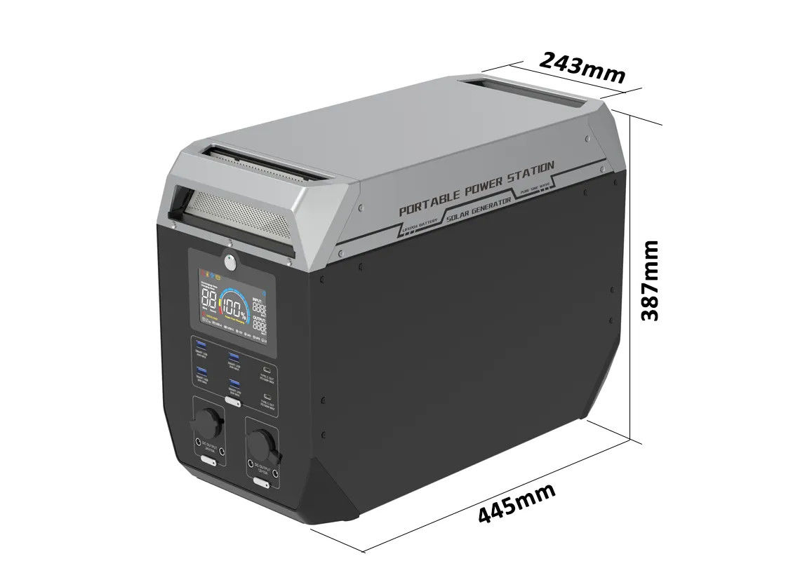 Bộ sạc đèn trong nhà 2000W Power Bank Bộ di động Hệ thống năng lượng mặt trời cho cắm trại ở nông thôn