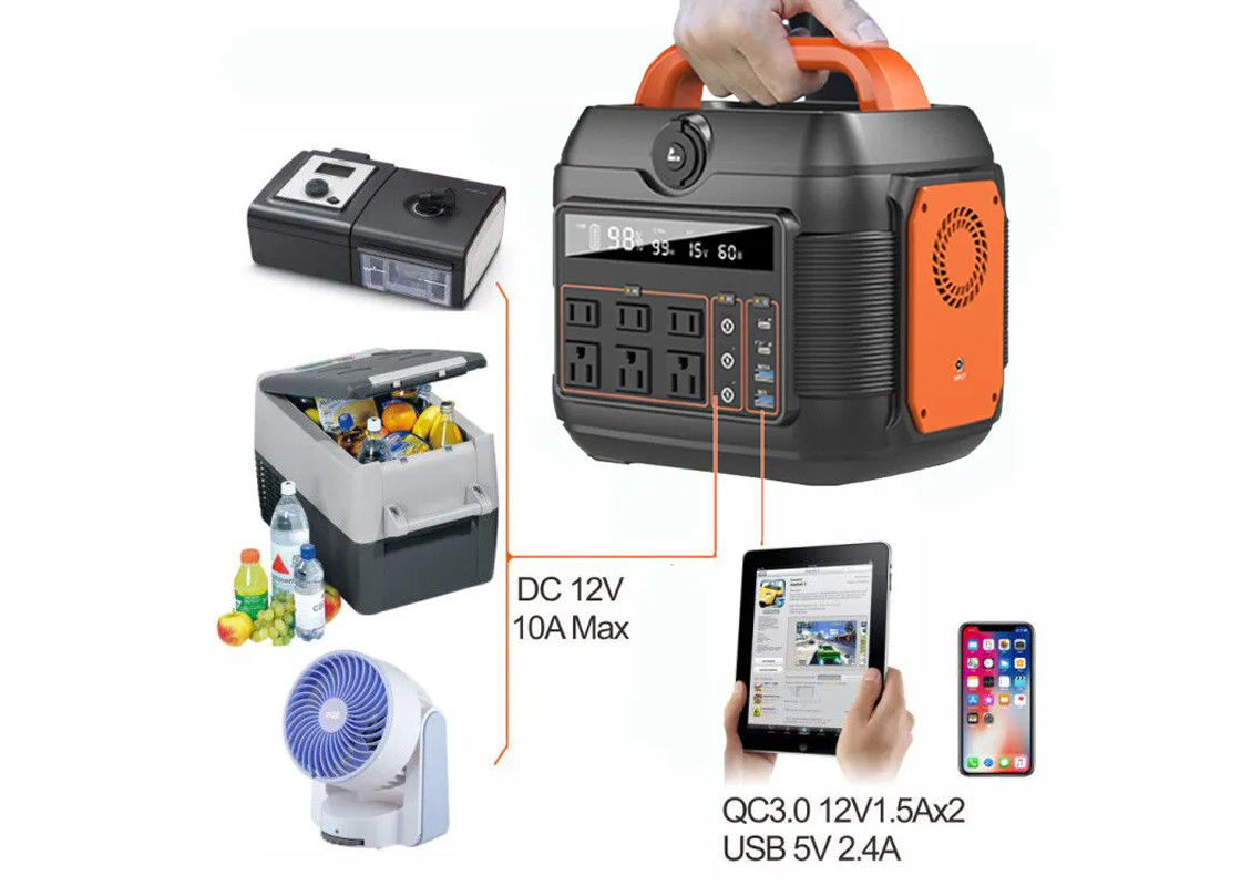 Ngân hàng năng lượng mặt trời 576wh Cung cấp pin lithium 600w khi mất điện Nguồn điện di động