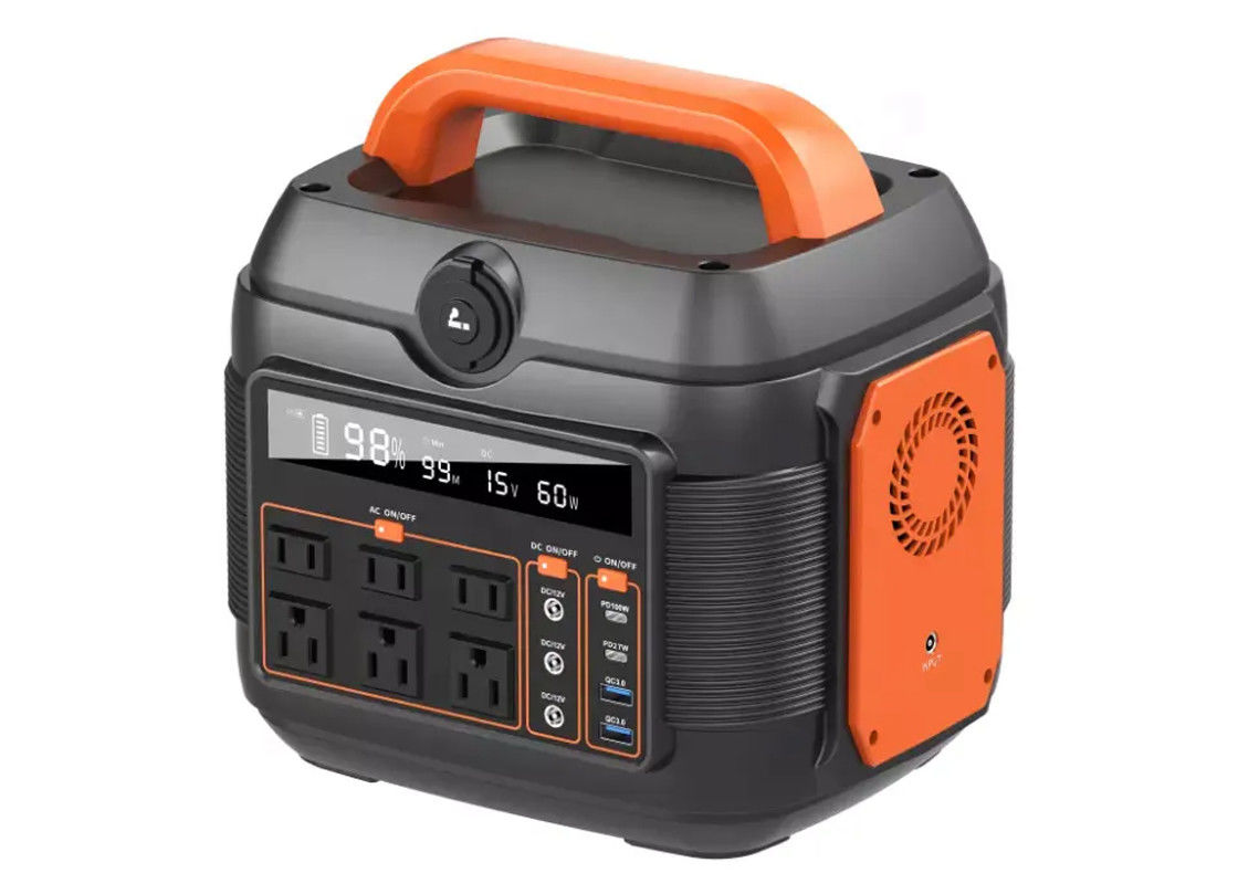 600w Lithium Ac Dc Đầu ra Máy phát điện năng lượng mặt trời Điện cắm trại ngoài trời di động