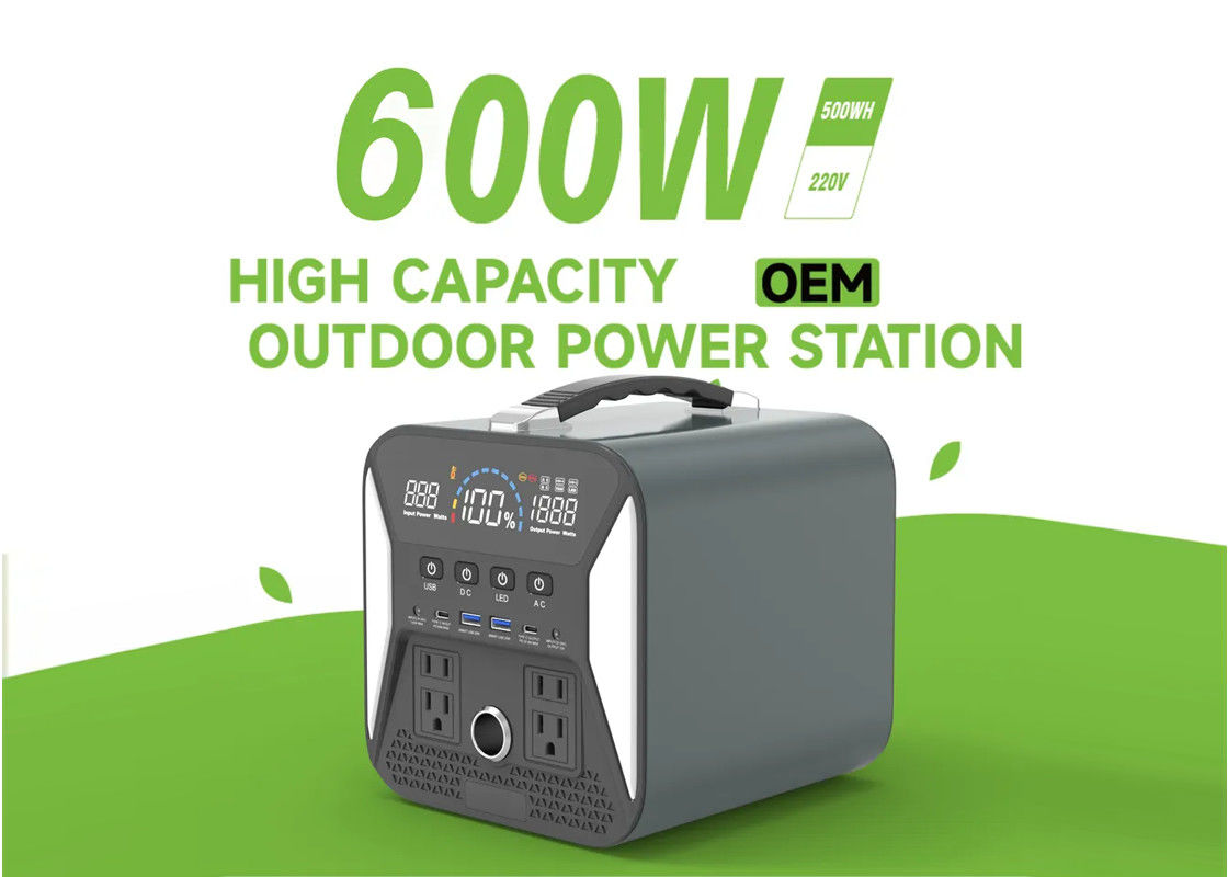 1000W USB Loại C Dc Ac 600w Nhà máy điện di động Lithium Quá tải ngắn mạch