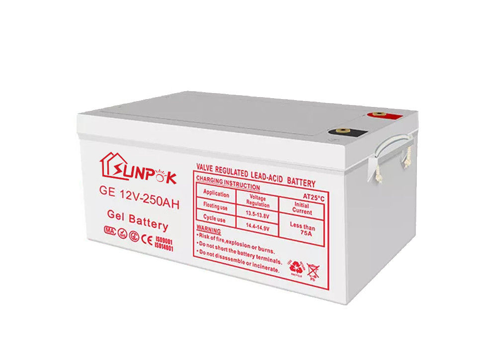 Tắt lưới Biến tần Pin gel 12V Dung lượng 100Ah 1600A Xả tối đa 0,25 MΩ Điện trở