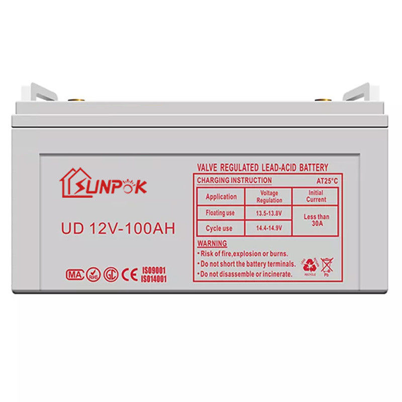 Pin chu kỳ sâu gel Sunpok 12 v 50ah 100ah 120ah 150ah 200ah 300ah pin chu kỳ sâu năng lượng mặt trời