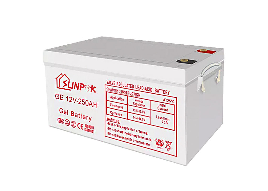 Pin gel Agm chu kỳ sâu Axit chì kín 12 v 200ah 250ah Pin sạc gel