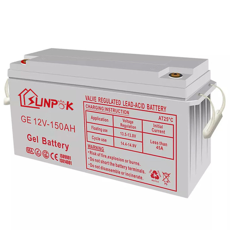 Subpok Pin sạc năng lượng mặt trời chu kỳ sâu 12v 250ah 200ah 100ah Pin gel chu kỳ sâu