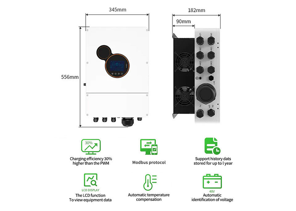 Biến tần năng lượng mặt trời 6kw 8kw 48v Tắt lưới Biến tần năng lượng mặt trời Bộ chuyển đổi biến tần năng lượng mặt trời cho hệ thống lưu trữ