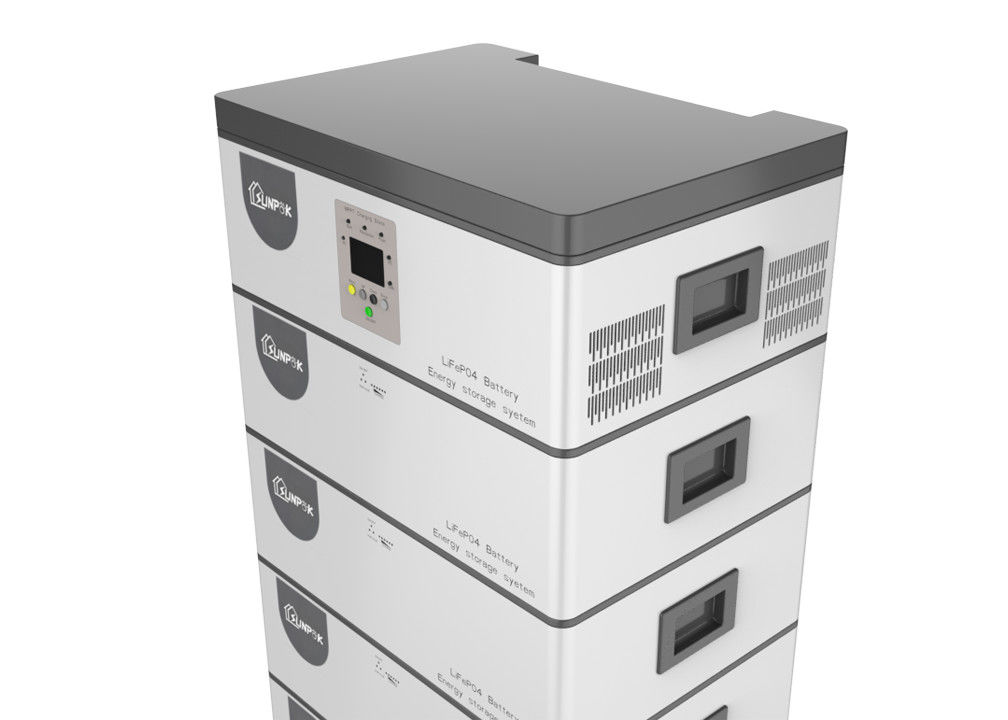 Biến tần năng lượng mặt trời lưu trữ năng lượng gia đình 10kwh với pin Lifepo4 kết nối lưới tất cả trong một máy