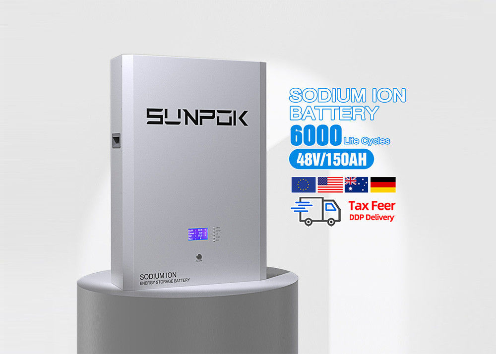 Pin Ion Natri Sunpok 98% Sạc / xả hiệu quả 5-30 KWh Ranh lượng đầu ra