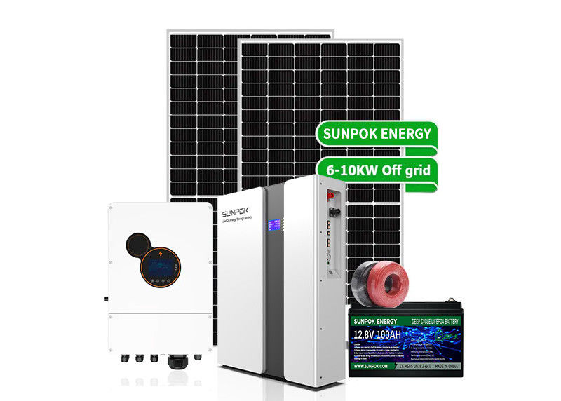 Bộ đầy đủ Hệ thống năng lượng mặt trời 5000W Hệ thống năng lượng mặt trời lai 3KW 6KW 8KW 10KW Bảng năng lượng mặt trời gia đình Bộ bảng năng lượng mặt trời Hệ thống cho nhà