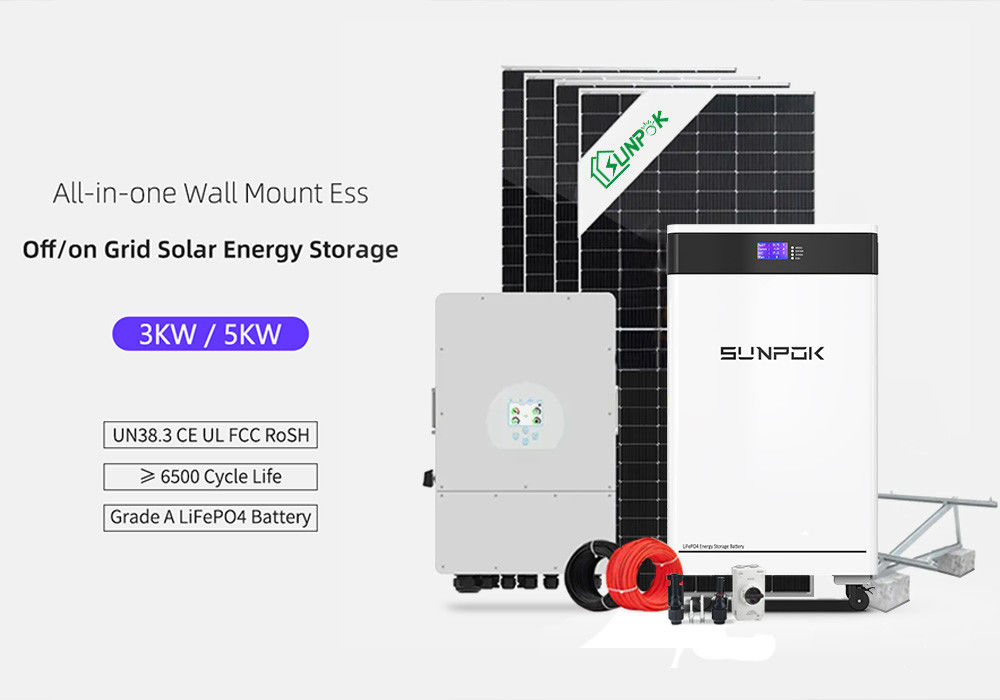 pin mặt trời Photovoltaic Kit 6Kw 10Kw 12Kw Bộ pin năng lượng mặt trời Hệ thống hoàn chỉnh cho nhà ở