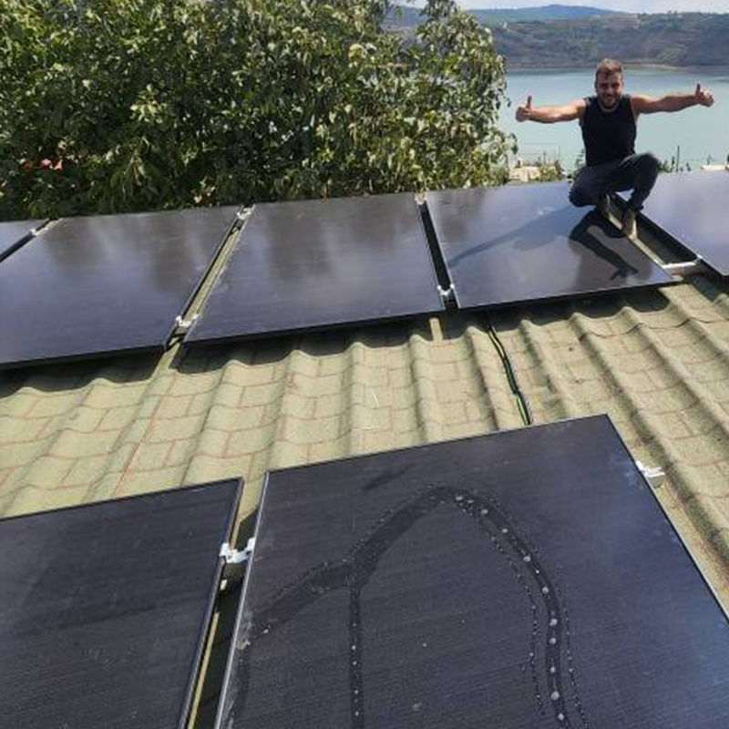 Lực lượng lớn tấm pin mặt trời 540 Watt 550w Monocrystalline tấm pin mặt trời Giá cho nhà kính kép 108 tế bào