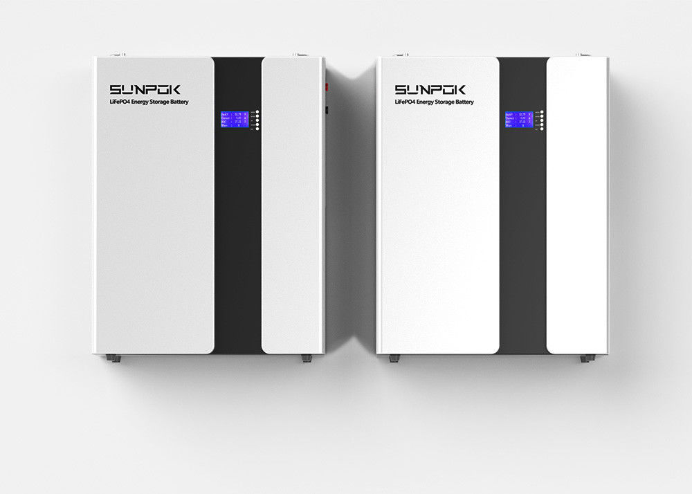 Dễ cài đặt Lifepo4 pin tường gắn 48v 200ah Với Can Rs485 Cổng 9.6kwh 10.2kwh 15kwh