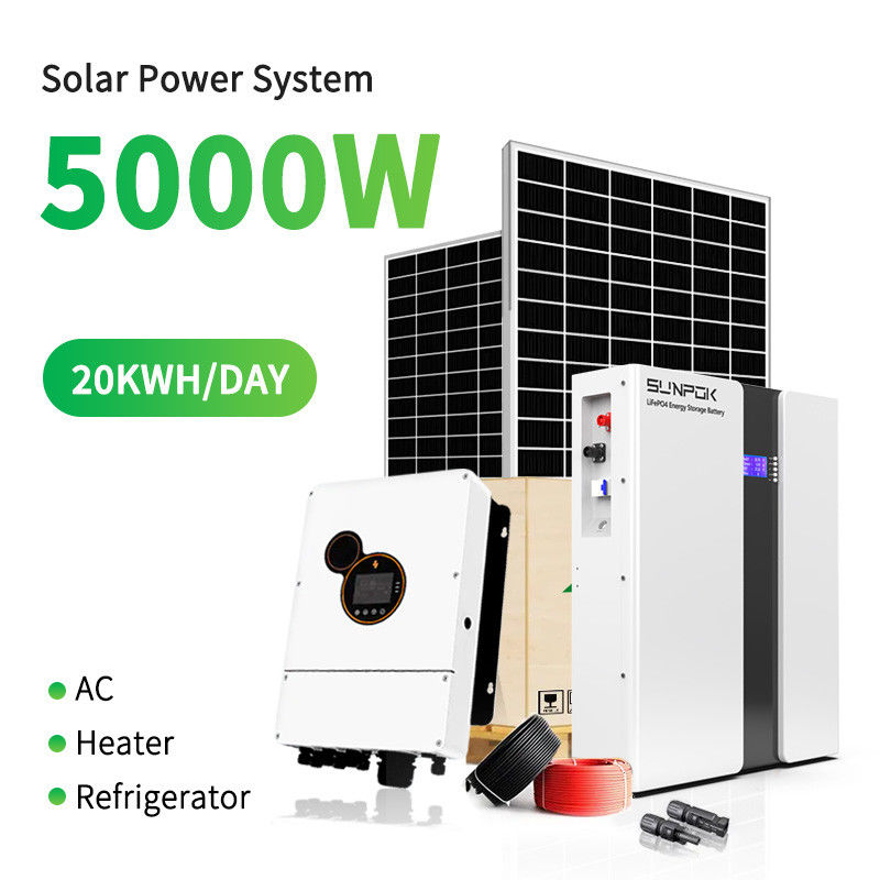 Hệ thống năng lượng mặt trời Off Grid 5KW 10KW 20KW Nhà công nghiệp thương mại để bán Hệ thống năng lượng mặt trời