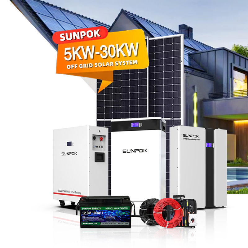 Bộ sưu tập hệ thống năng lượng nhà hoàn chỉnh 3kw 5kw 8kw 10kw 15kw 20kw 30kw