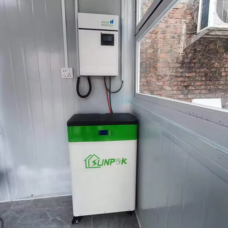 Chu kỳ sâu LiFePO4 pin ion lithium mặt trời 10kwh 48v 200ah Hệ thống năng lượng mặt trời gia đình