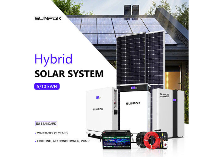 Hệ thống năng lượng mặt trời 3kw 5kw 10kw Home Solar Panel Kit For Prefab Houses