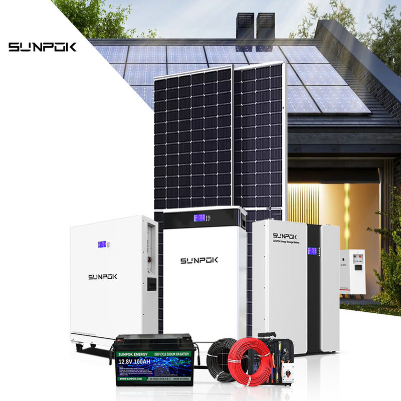 Hệ thống năng lượng mặt trời mới 10kw 15kw 30kw Hệ thống mặt trời pin 48v 200ah 400ah Lifepo4 pin