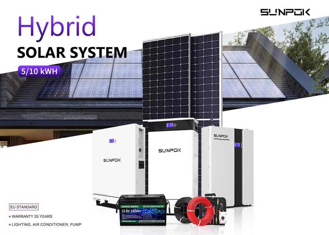 Hệ thống lưu trữ năng lượng mặt trời lai pin lithium 48v 200ah 15kwh 20kwh