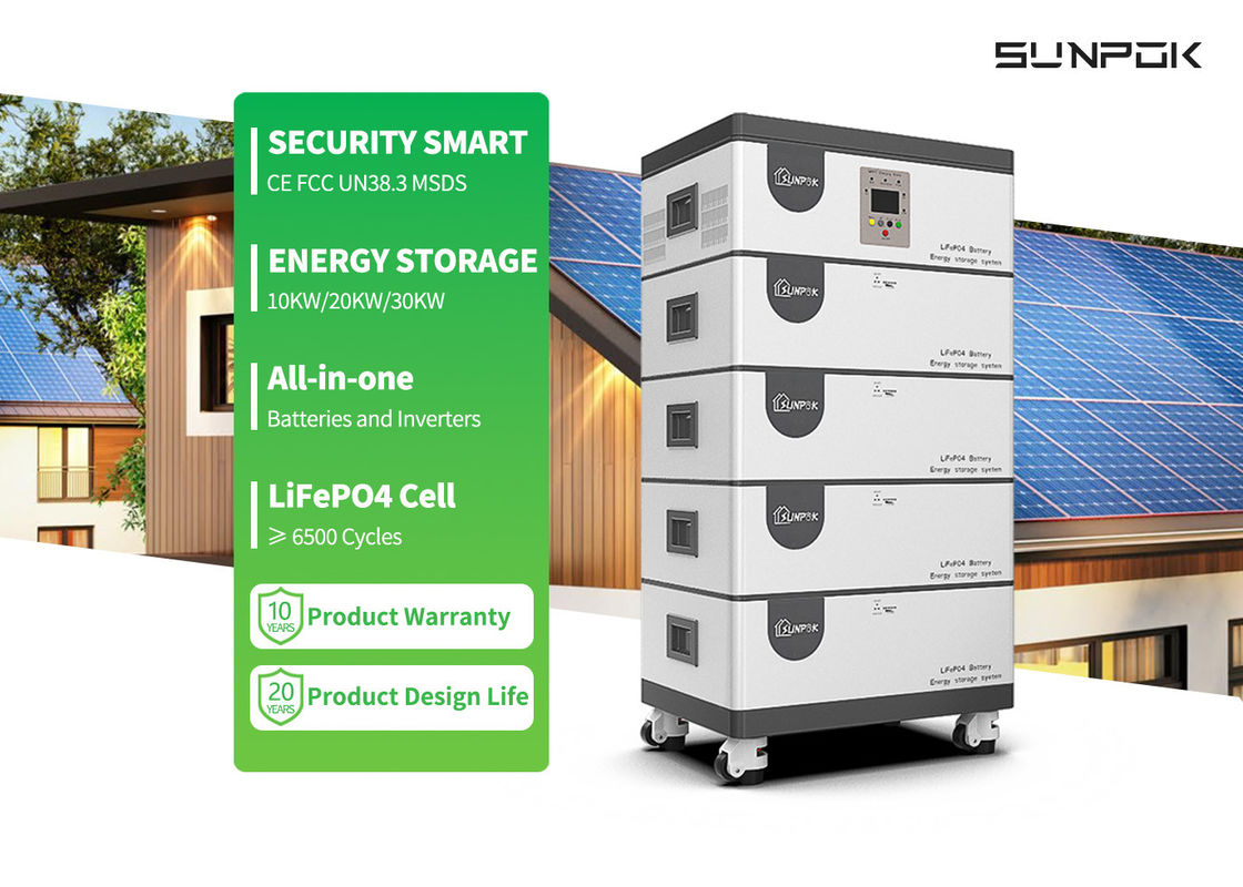 Tất cả trong một Inverter và pin lithium 10kw 15kw 20kwh 30kwh Tất cả trong một Ess