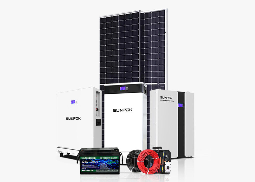 Hệ thống năng lượng mặt trời 10kw Offgrid Nhà 5kw 20kw 30kw Hệ thống lưu trữ năng lượng mặt trời