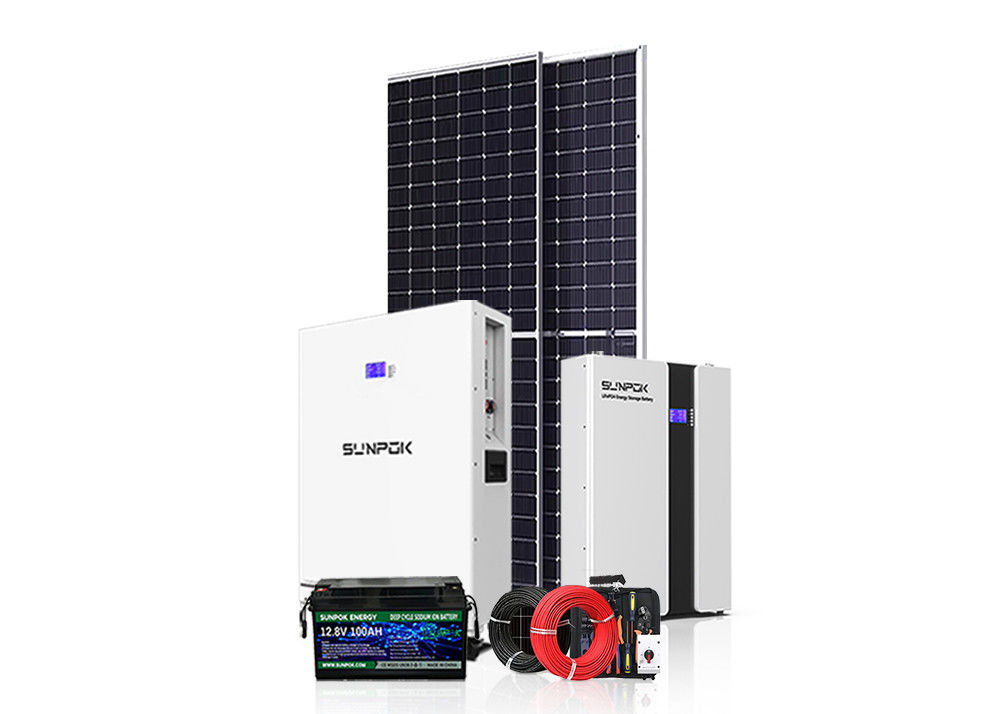 Hệ thống năng lượng Hybrid On Grid Off Grid 3kw 15kw 30kw 50kw Hệ thống năng lượng mặt trời