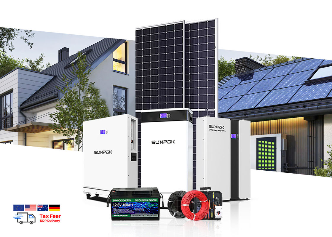 Hệ thống năng lượng mặt trời hoàn chỉnh 5kv 15kw Công nghiệp Hệ thống điện lưu trữ năng lượng mặt trời ngoài lưới