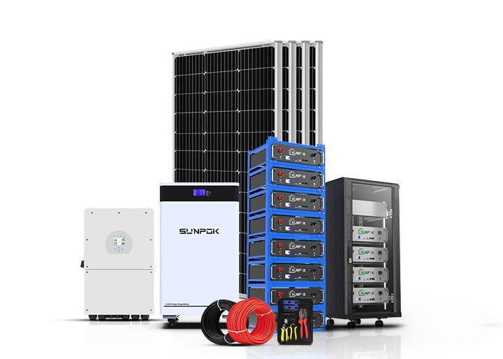 Off Grid Photovoltaic Hệ thống năng lượng mặt trời 5Kw 10Kw 12Kw Complete Hybrid Solar Power Systems Kit For Home