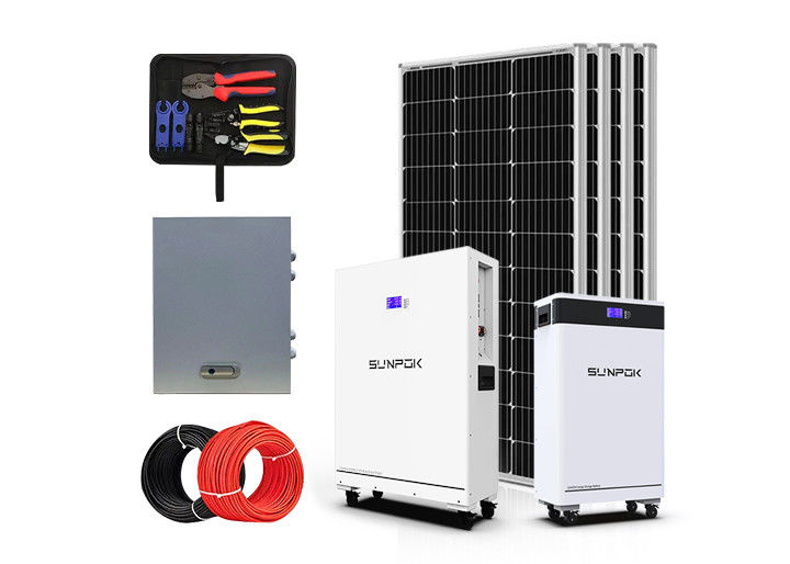Hệ thống năng lượng mặt trời cho thương mại 3kw 3000w 6kw 8kw 10kw Hệ thống điện mặt trời lai trên lưới