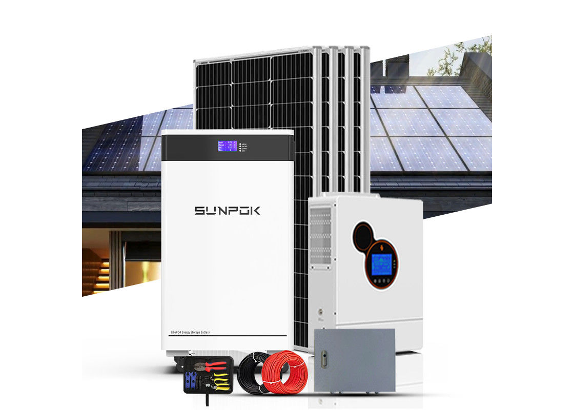 Hệ thống năng lượng mặt trời Toàn bộ Home 10kw 15kw 200kw Off Grid Hybrid Power Inverter Battery Storage Panel Hệ thống năng lượng mặt trời