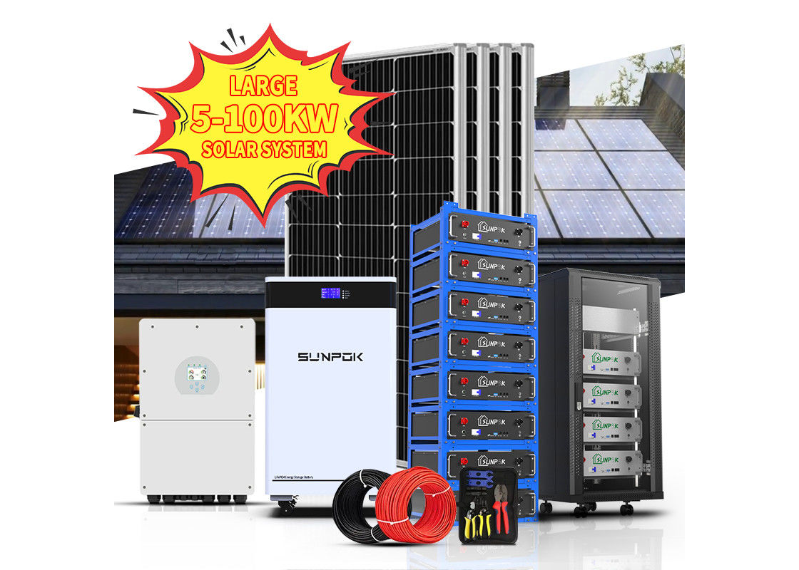 Off Grid On Grid và Hệ thống điện hybrid 3kw 5kw 10kw Hệ thống năng lượng mặt trời