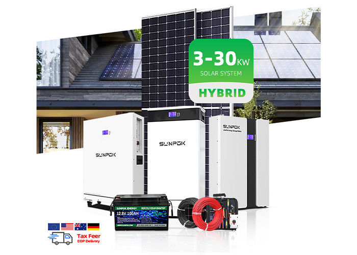Home Smart Kit 5Kw 10Kw 15Kw 20kw Điện năng lượng mặt trời trên lưới Hệ thống mặt trời Lifepo4 pin tắt lưới pin hệ thống mặt trời