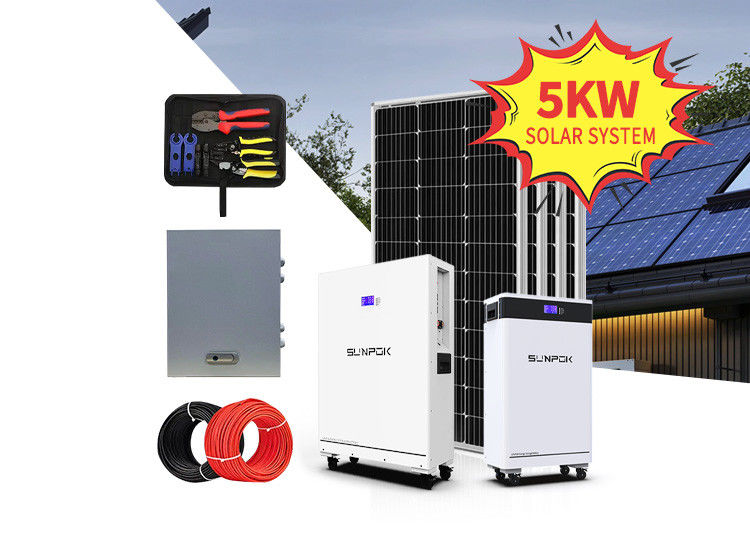 Hệ thống mặt trời 8kw 10kw 12kw 15kw Solar Panel Kit với pin lithium và Inverter