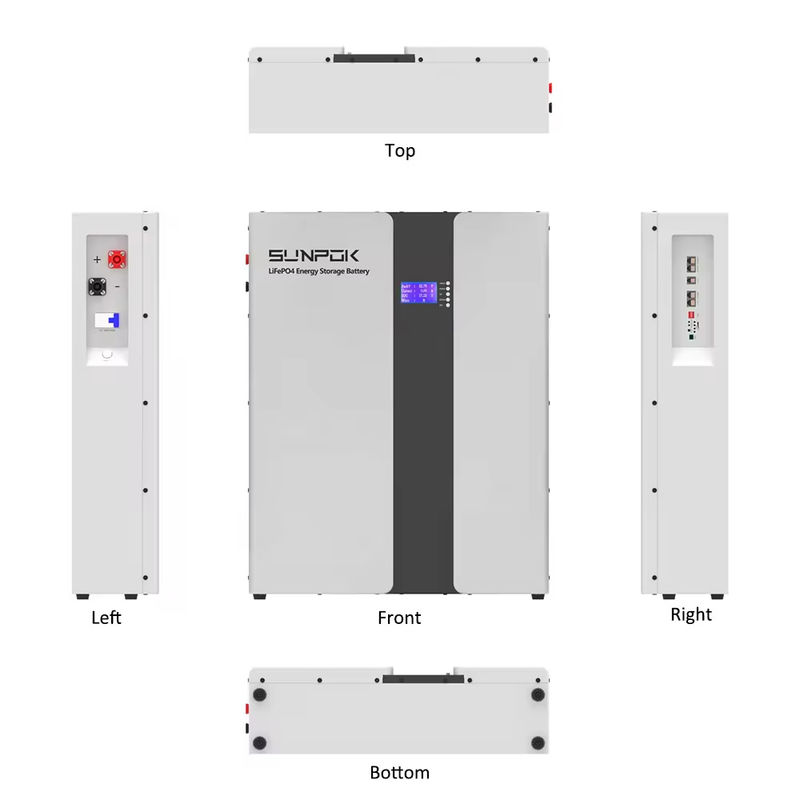 Smart Bms And Bluetooth 6500+ Deep Cycle 51.2v 200ah Pin lưu trữ năng lượng