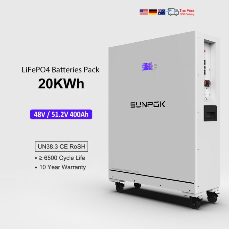 48V 51.2V Lifepo4 400Ah 20Kwh Ess Lithium Ion Battery Pack Power Wall Hệ thống lưu trữ năng lượng gia đình