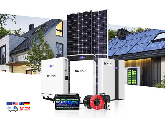 20kwh 30kwh 50kwh Off / On Grid Solar System Complete Full Set Kit Panels 10kw 20kw Inverter With Lithium Battery Battery System