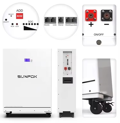 Bộ pin lưu trữ năng lượng LiFePO4 48V 51.2V 400Ah 20kWh LiFePO4 cho Hệ thống lưu trữ năng lượng gia đình