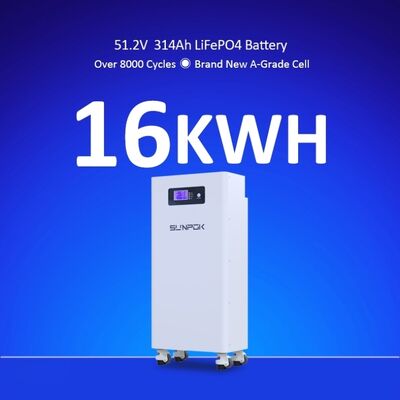 Lưu trữ năng lượng tại nhà Pin đặt trên sàn Lưu trữ năng lượng tại nhà LiFePO4 Pin 51.2V 300Ah 15kWh Hệ thống lưu trữ năng lượng tại nhà