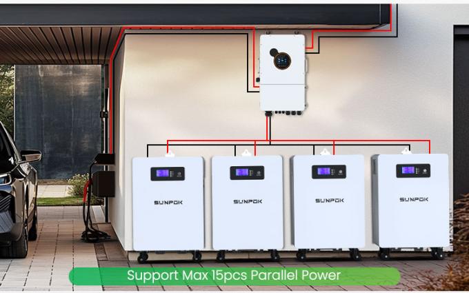 Nhà ở 25.6V 300Ah 7kwh 5Kw Pin lưu trữ năng lượng pin lithium pin điện tường 300Ah Lifepo4 pin 2